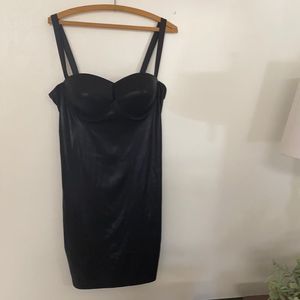 Say what black bustier dress